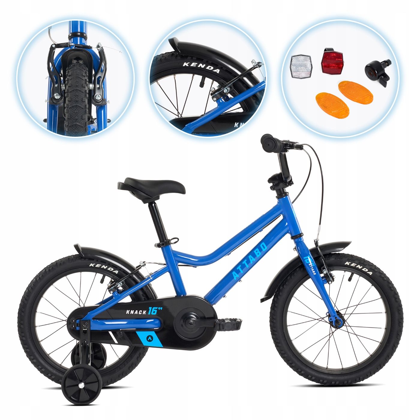  Detský bicykel attabo knack 24" čierny svetlo hliníkový rám shimano altus