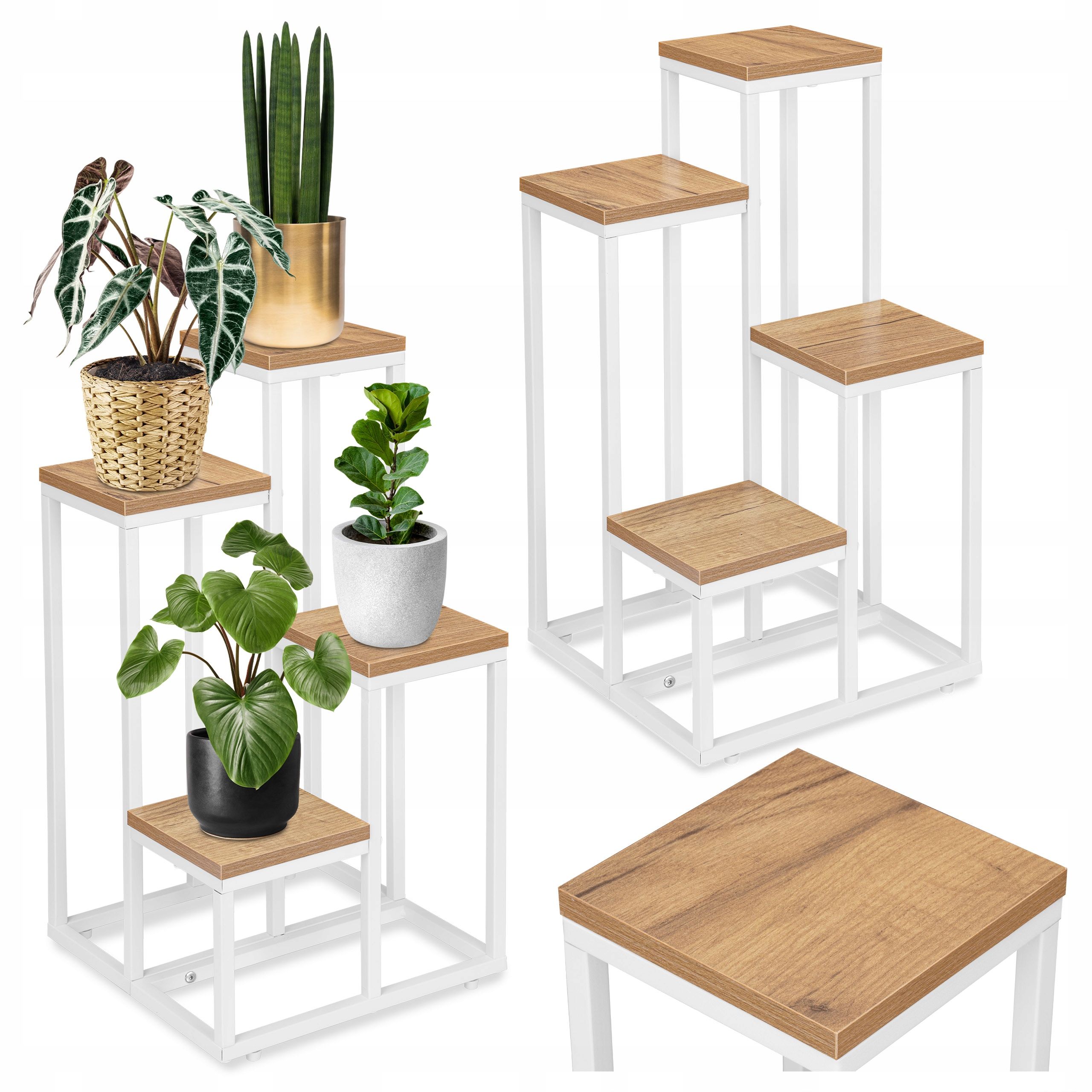  Metal stand for flowers flower stand flowerpots standing shelf with shelves loft style
