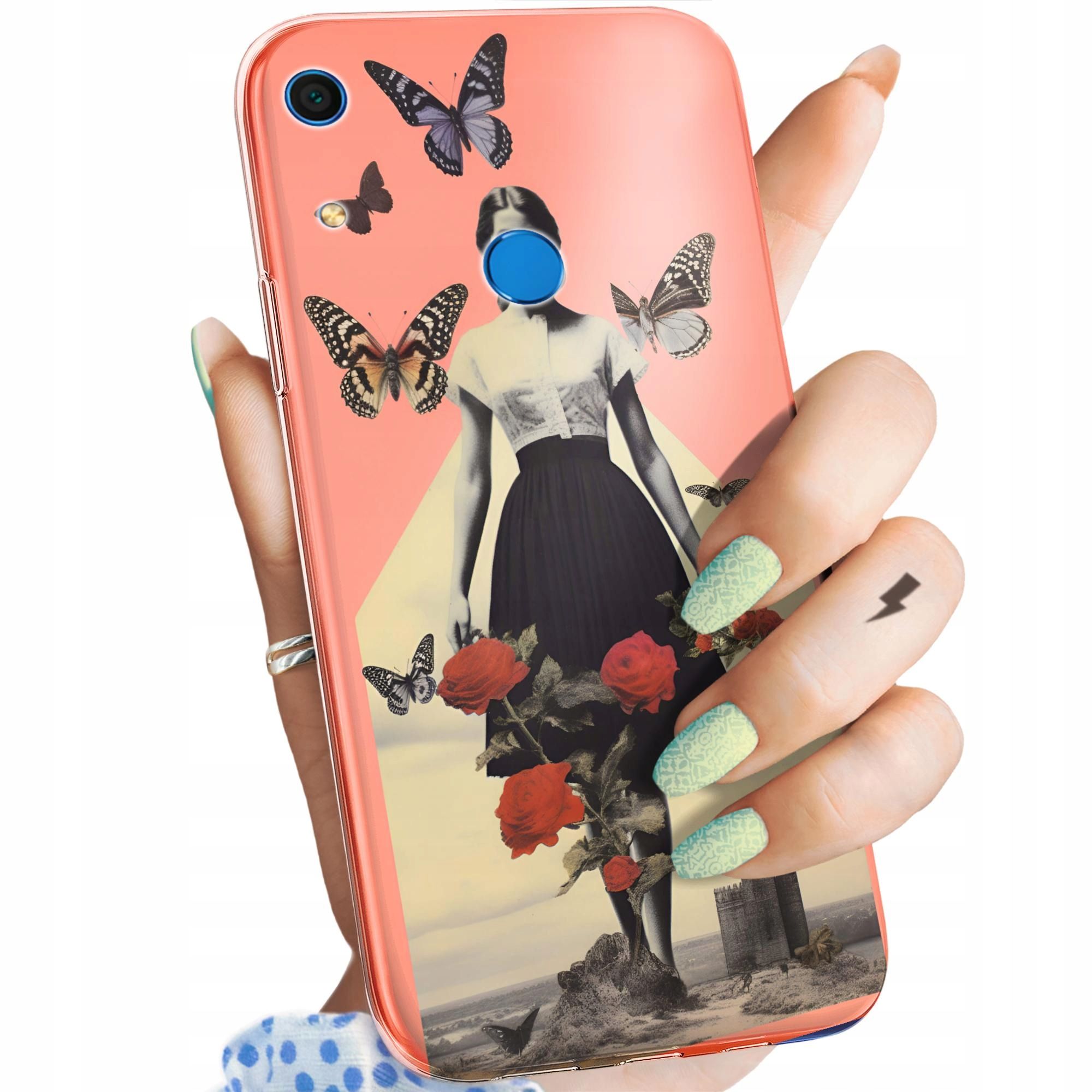  Fall huawei (englisch) y6s / y6 prim 2019 / ehre 8a muster art art déco lempicka case