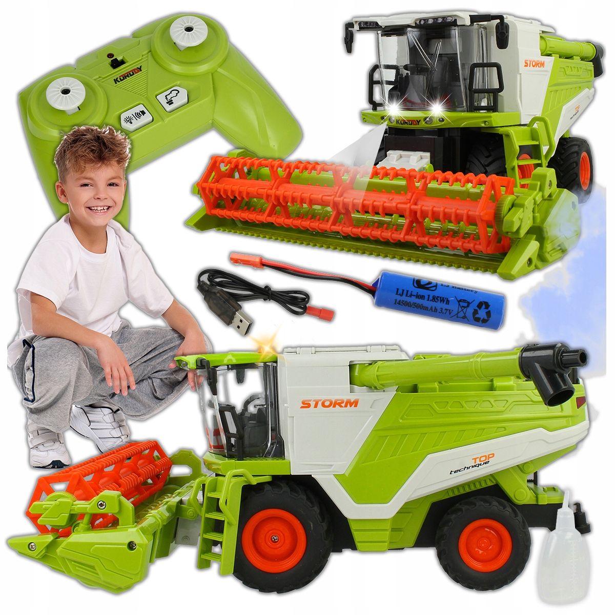  Traktor s otáčením ciagnik zemědělský stroj pohyblivé části obří pneumatiky