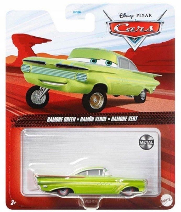  Ramone román + flo lola chladič hora mattel cars auta 1:55 2 ks.