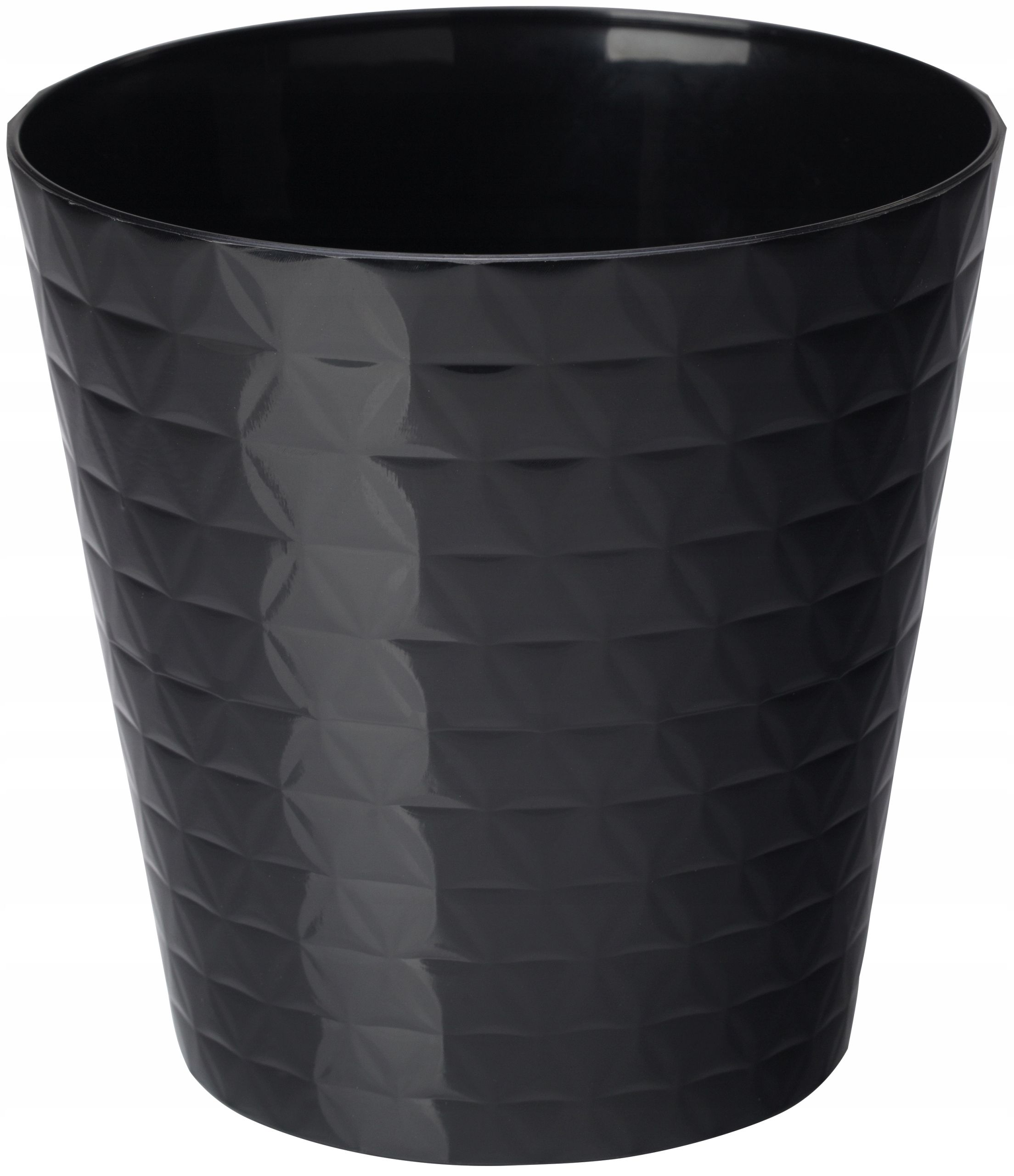  Puķu podu ieliktnis diament sr. 19cm balts spīdums form-plastic