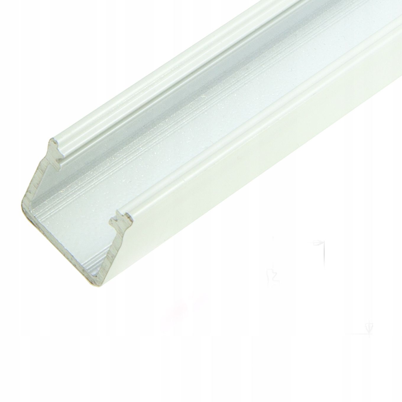  Alumīnija profils iledo balts lentes led piekārts 2m