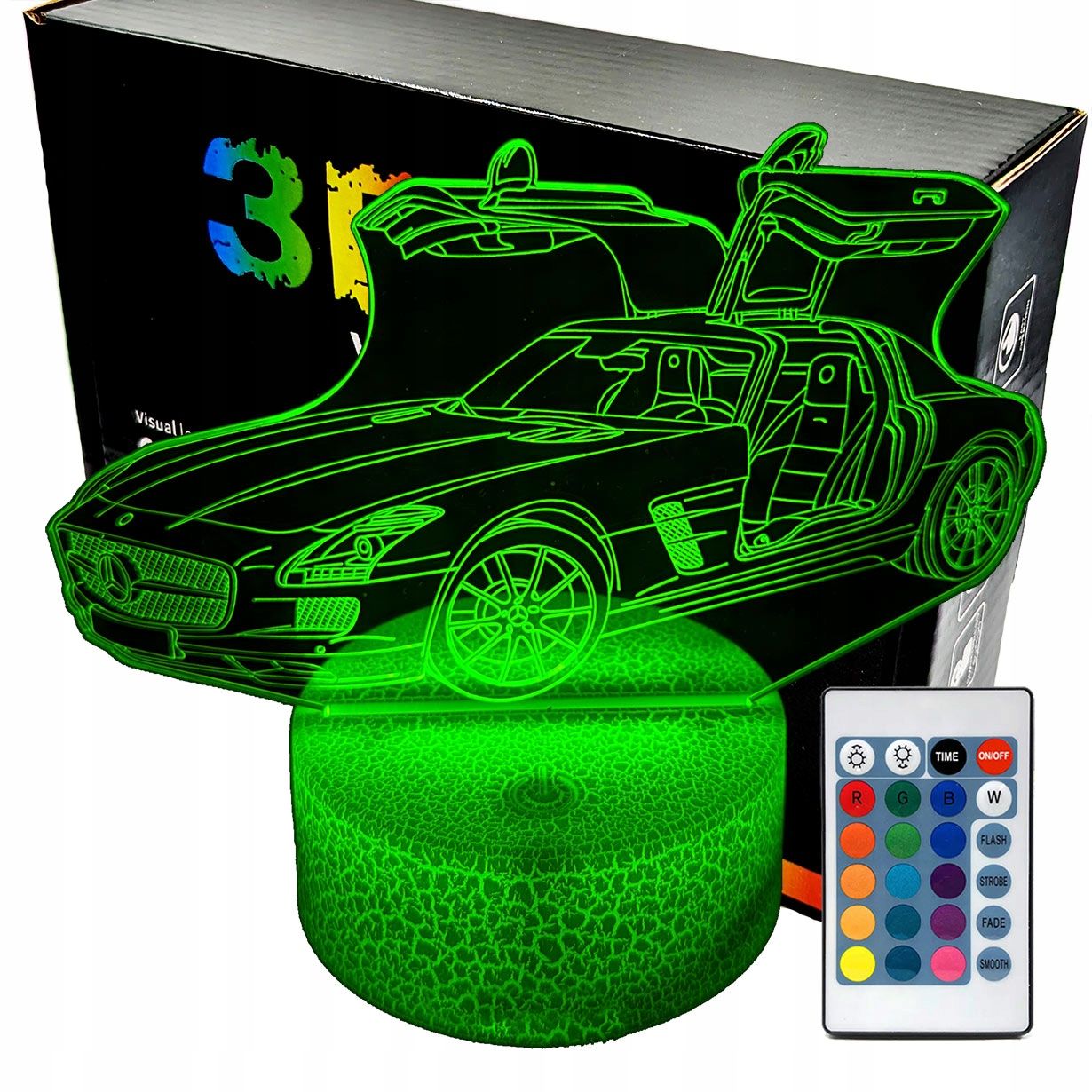 3d naktinė lemputė lempų daugiaspalvis