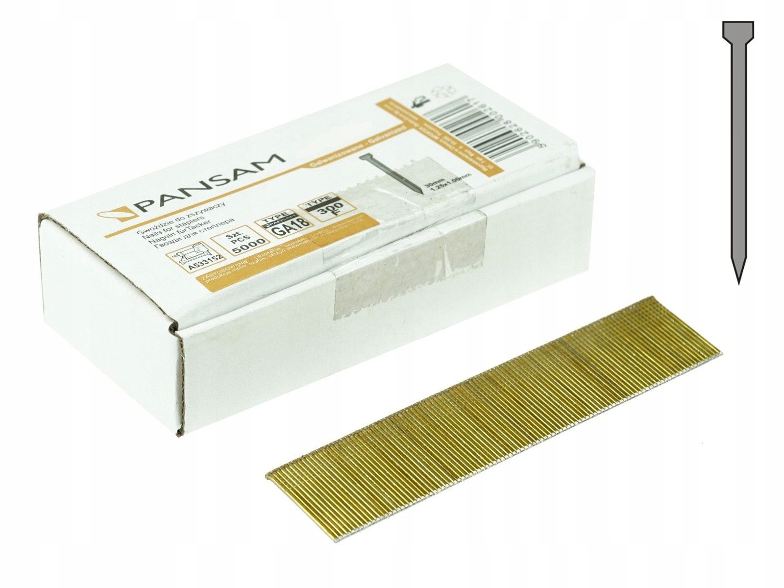  Nägel für nagler typ 300 dl. 25mm 5000pcs.