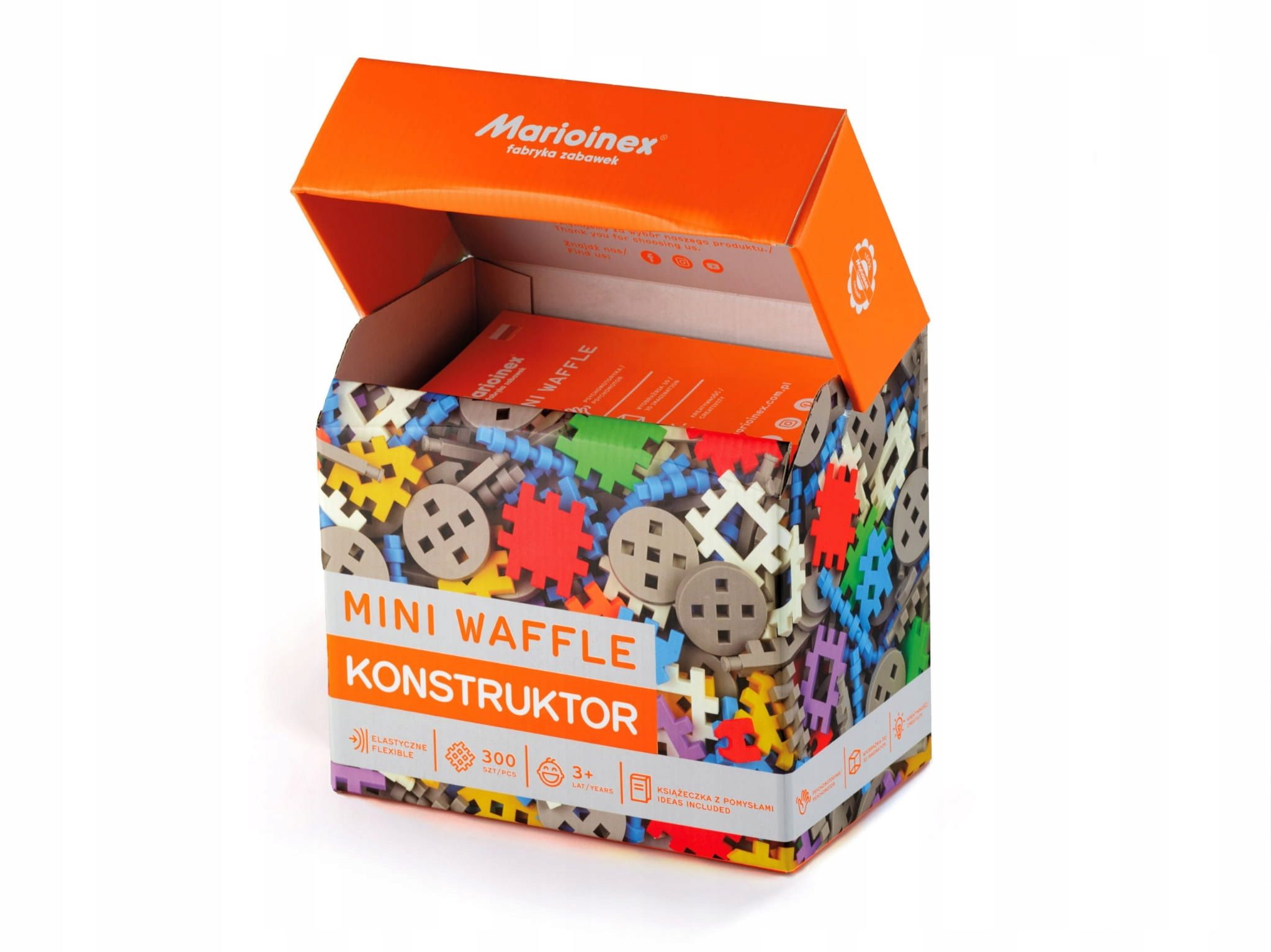 Konstrukcinės kaladėlės mini vaflinės 300 dalių