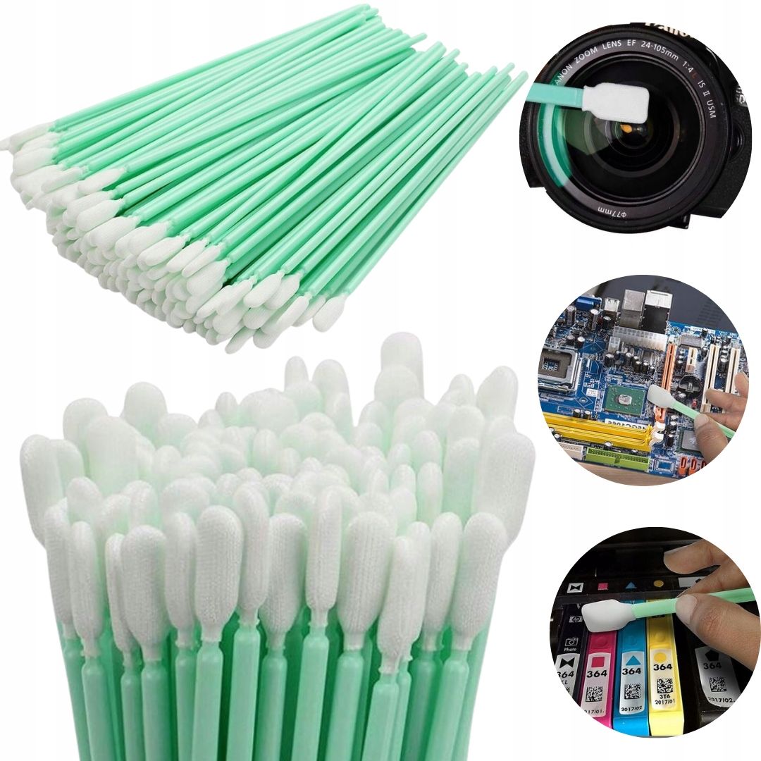  Staubfreie sticks kegel zur reinigung von elektronik optik - 100 pcs.