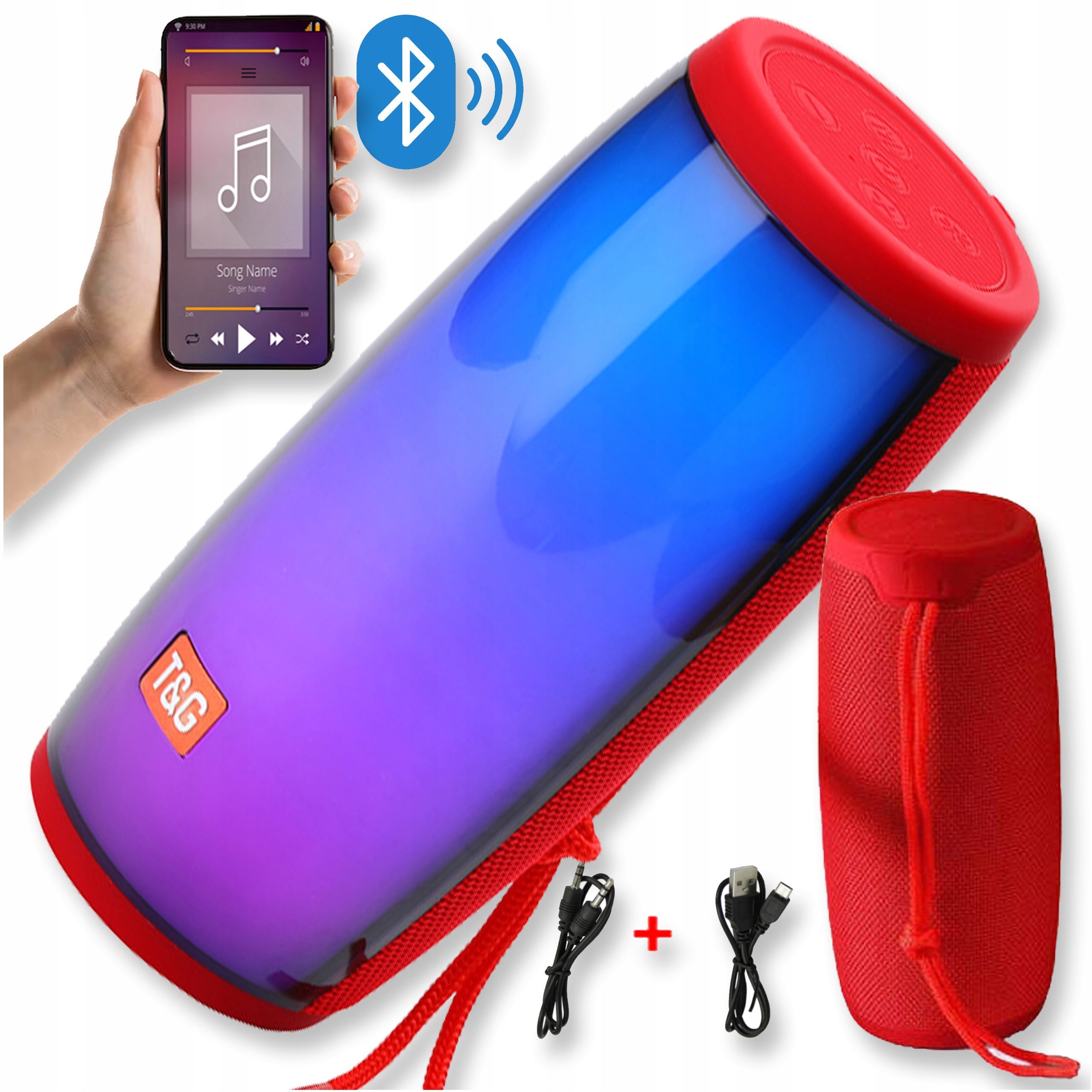  Speaker with bluetooth function portable wireless audio usb fm mobile radio aux sd
