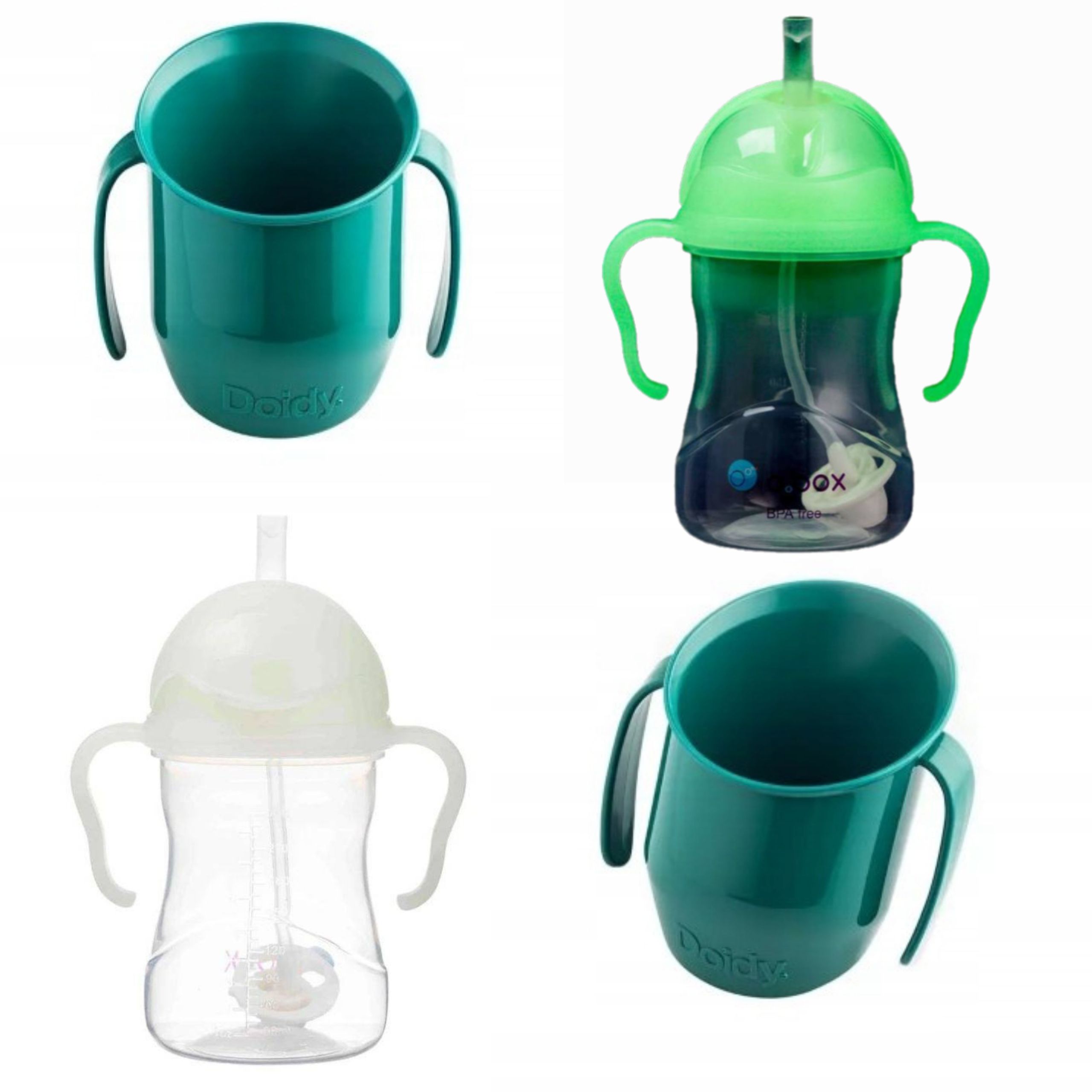  Garnitur zum trinkenlernen b.box trinkflasche mit strohhalm 240 ml + doidy cup tasse 200 ml