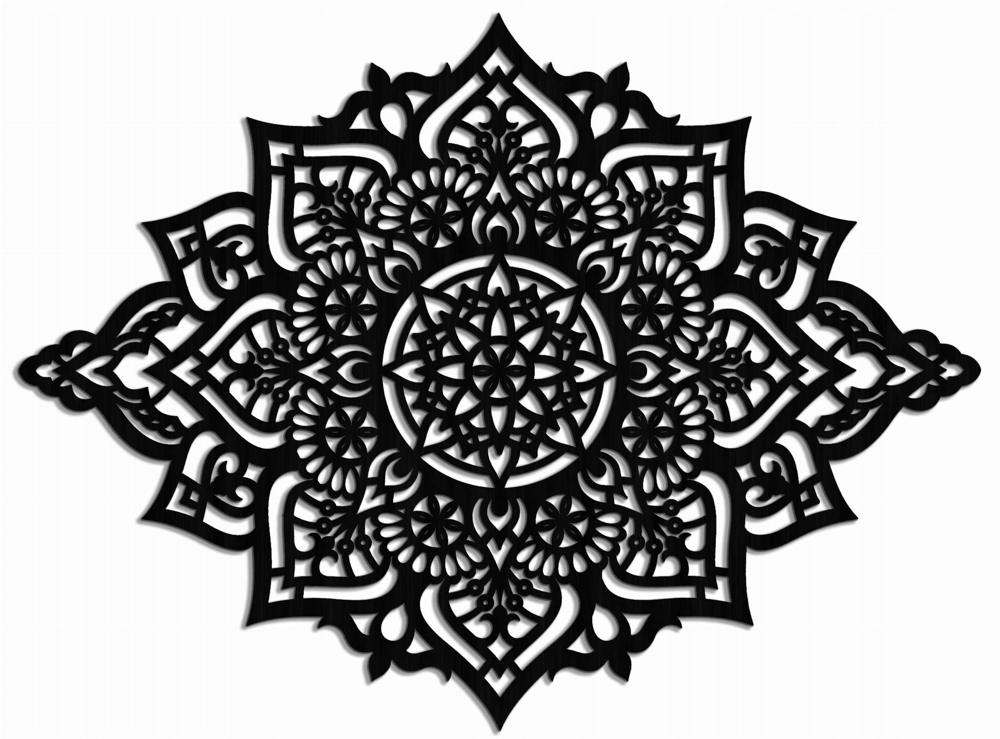  Plāksnes azurowe-ozdoba piestiprināms pie sienas 3 d, rozete, mandala
