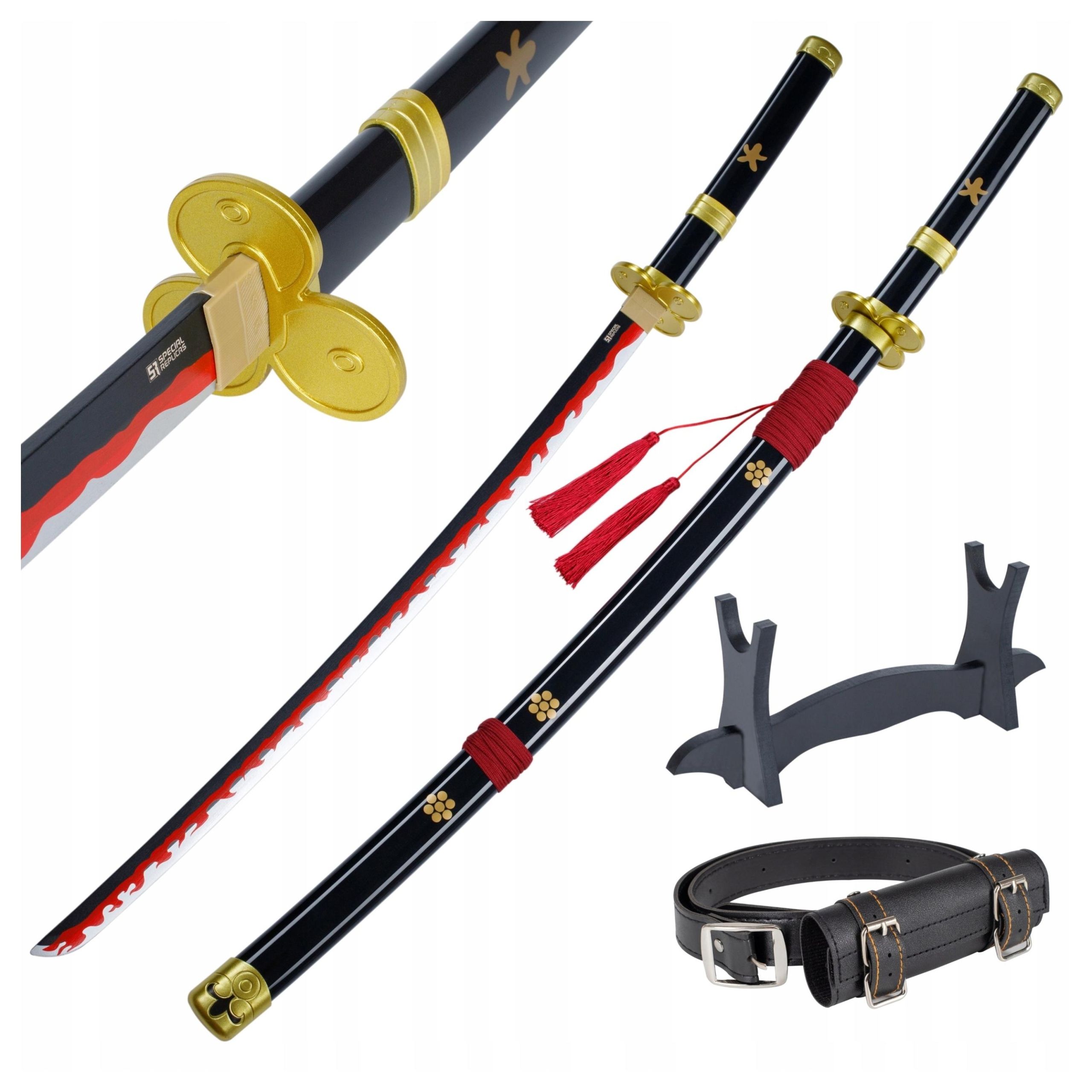  Mõõk katana roronoa zoro wado lchimonji üks tükk cosplay anime jt10512