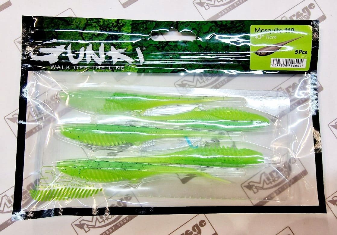  Norīt gunki kiddy 4"(10cm) - salt & pepper (op. 5 gab.) [52683]
