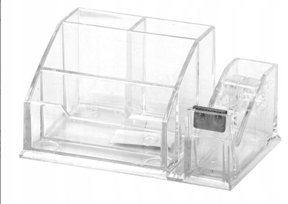  Metal pencil case business card holder black forpus