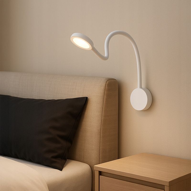  Modus soft touch čierny lampa na flexibilný držiteľ za posteľ