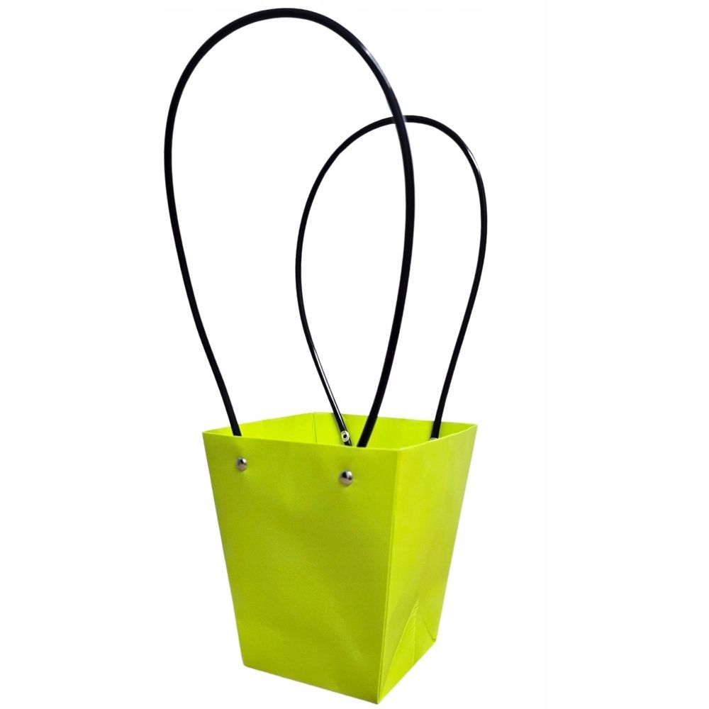  Papīra dāvanu maisiņš par ziediem krāšņs ar rokturi roz/zloto 33cm10szt
