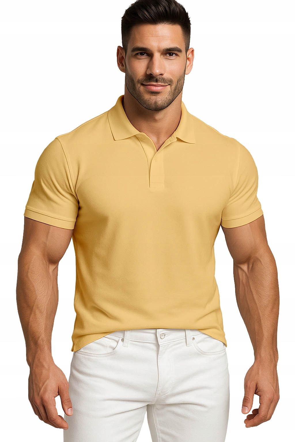  Men&#39;s polo shirts t-shirt elegant reinforcement cotton with collar m
