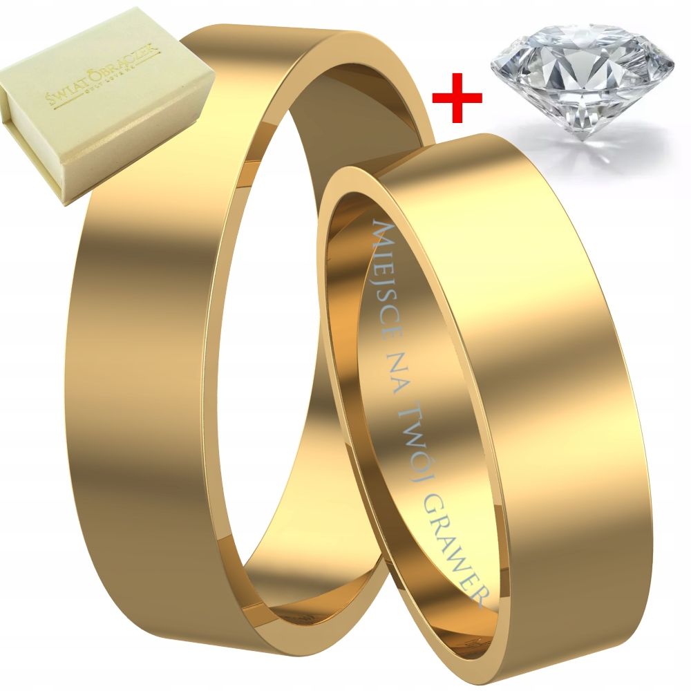  Klassisch trauring aus gold prüfen 585 flach 3 mm + diamant kostenlos + gravur