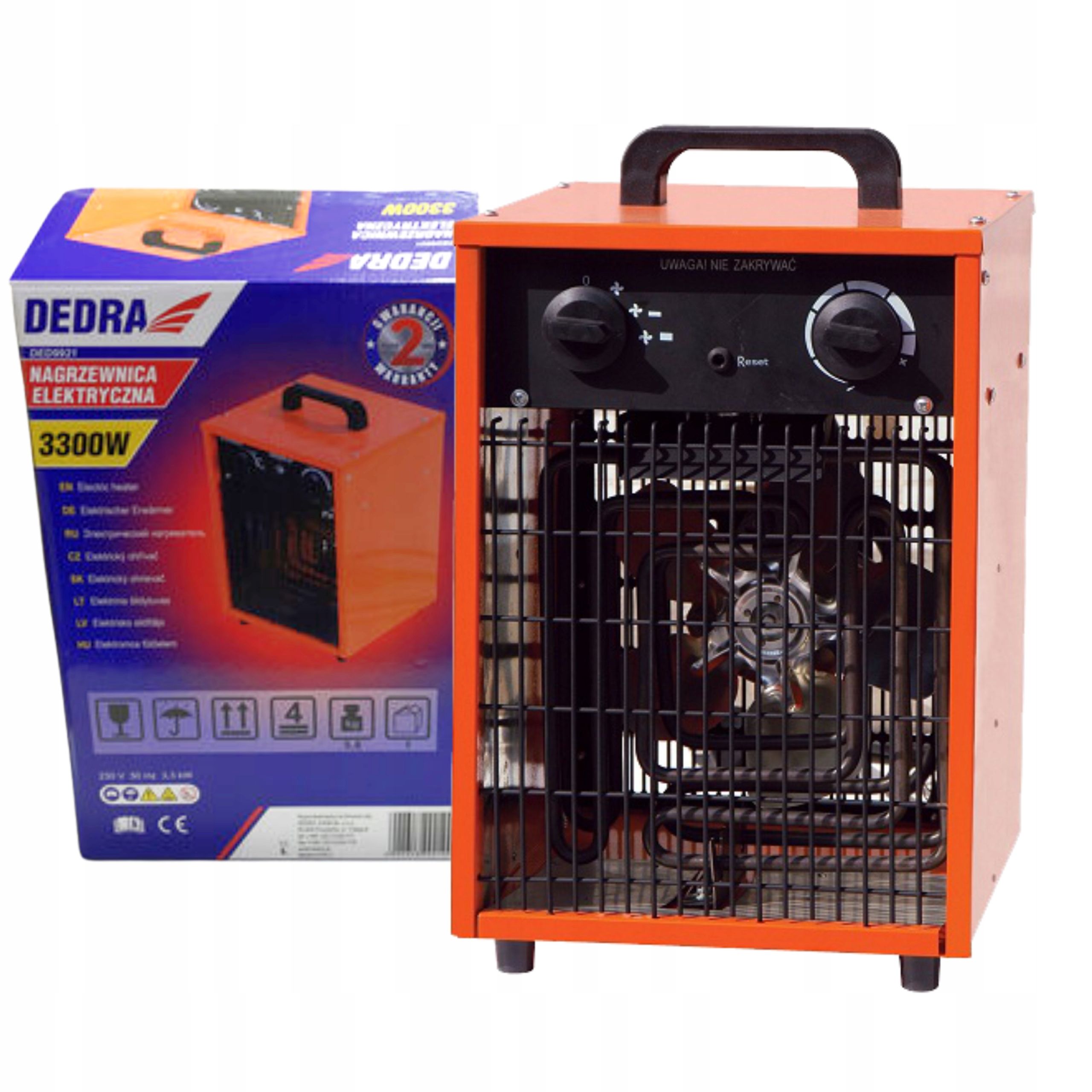  Dedra lila heizung 51kw thermostat 50l 1100m3/h räder ded9964at