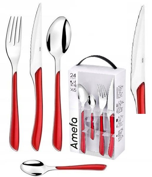  Amefa 24 besteck 1410 austin trend schwarz garnitur modern feiertage 6 personen