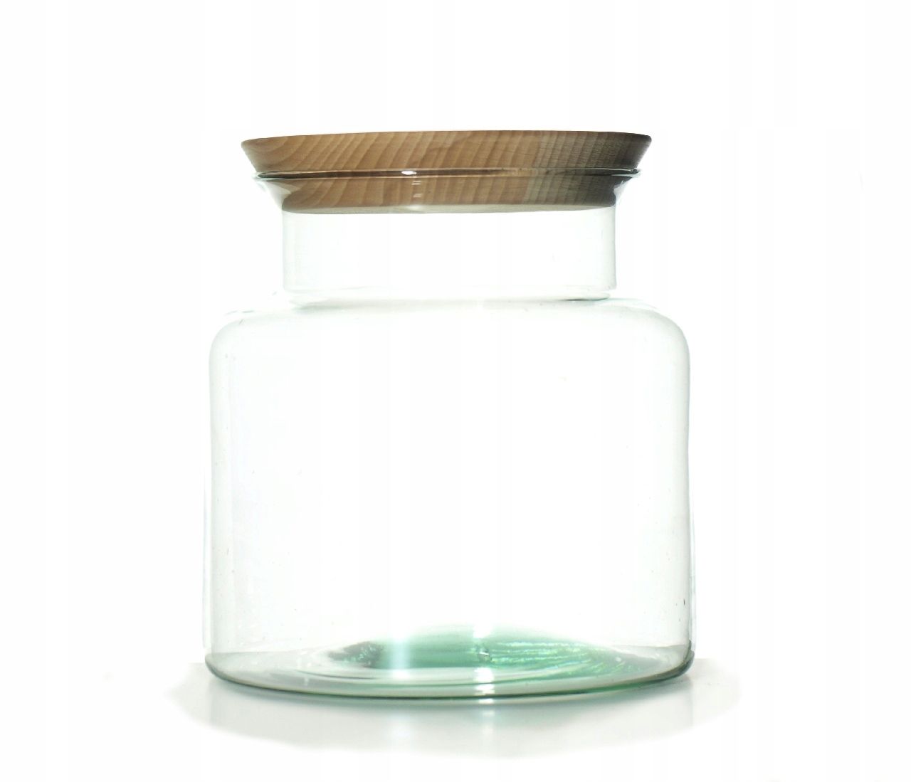  Vāze jar jar clear s-h19 cm + vāks glāze