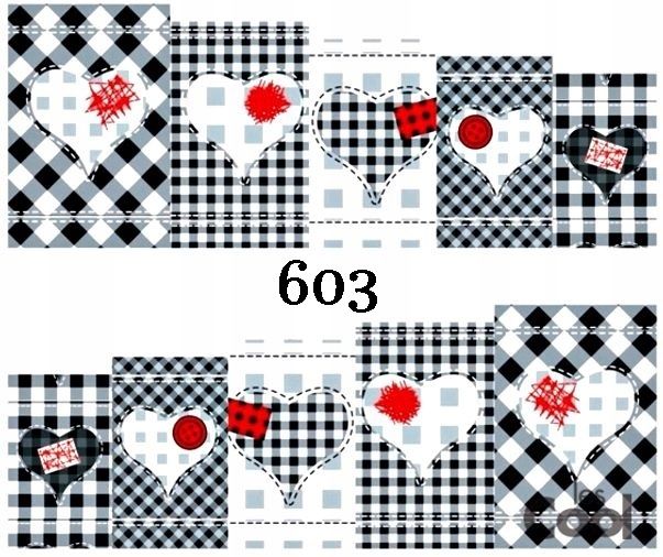  Water nail stickers for nails rainbows, mouth, pride, cigarette - nr 1011