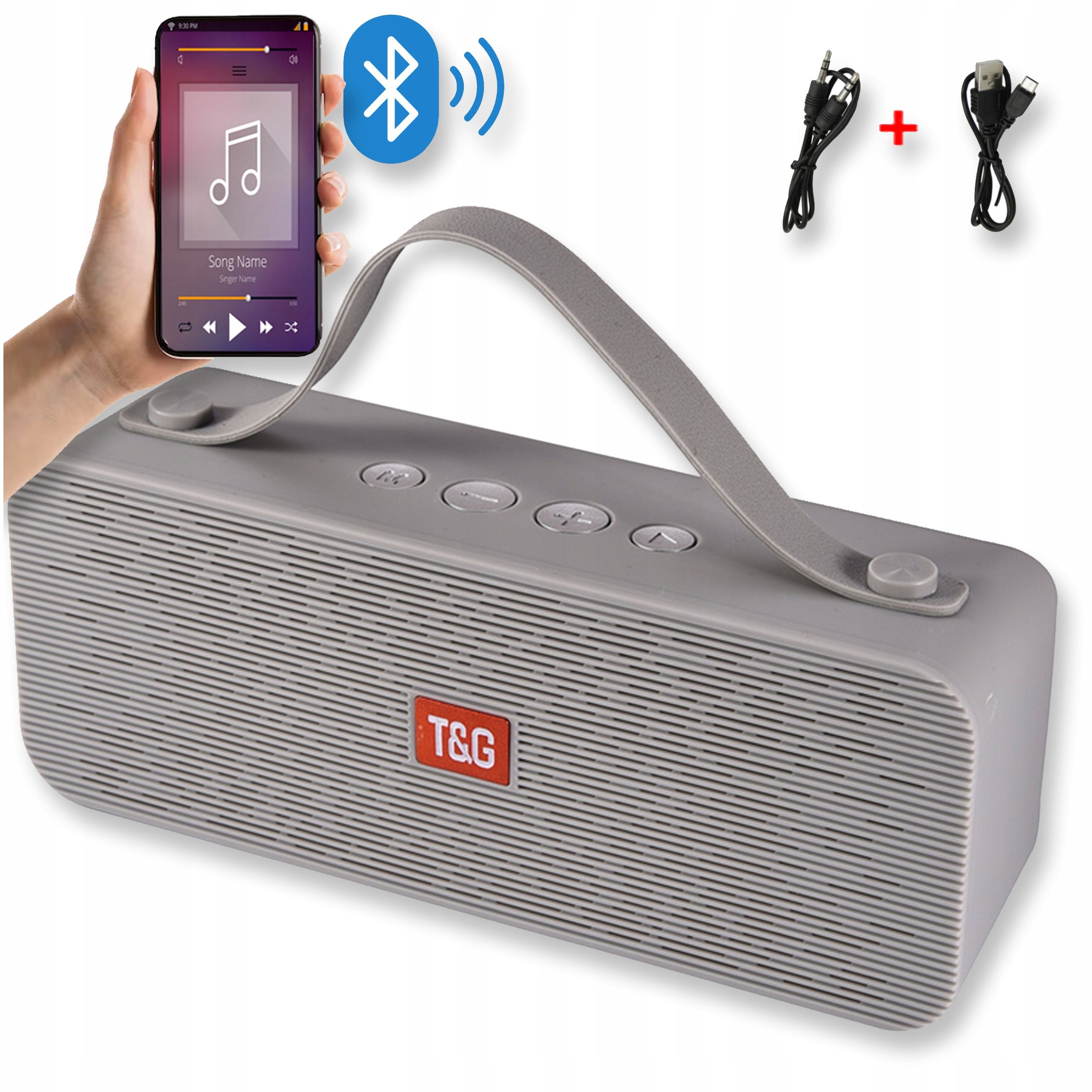  Speaker with bluetooth function portable wireless audio usb fm mobile radio aux sd