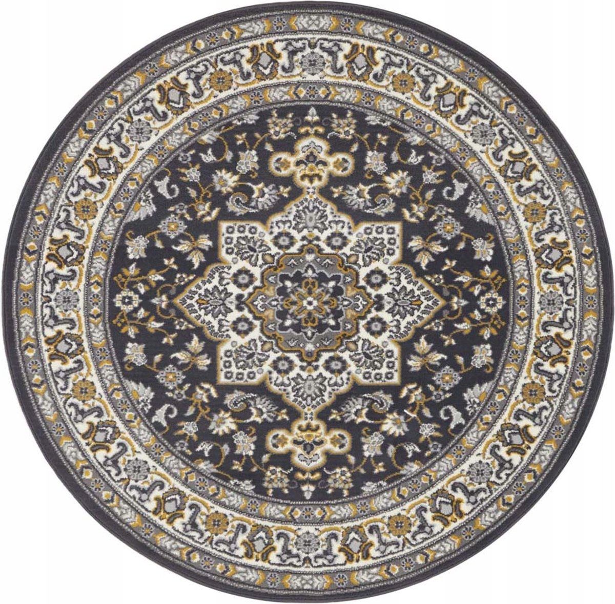  Round carpet for the living room 140cm , soft italian ,green creamy pattern mandala