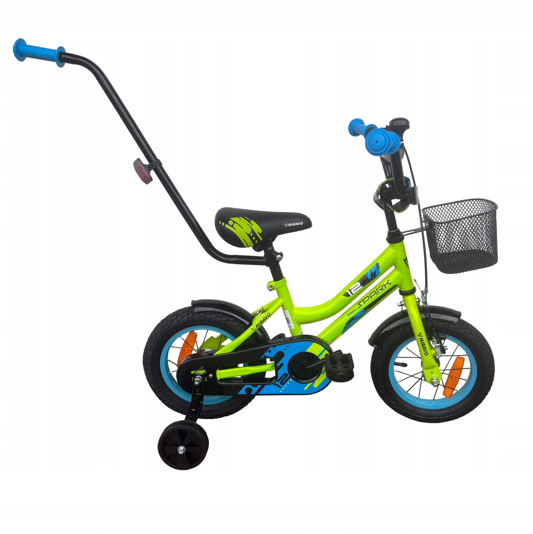  Detský bicykel 20 cali bicykel svetlo taška zatlačte rukoväť + bezplatne