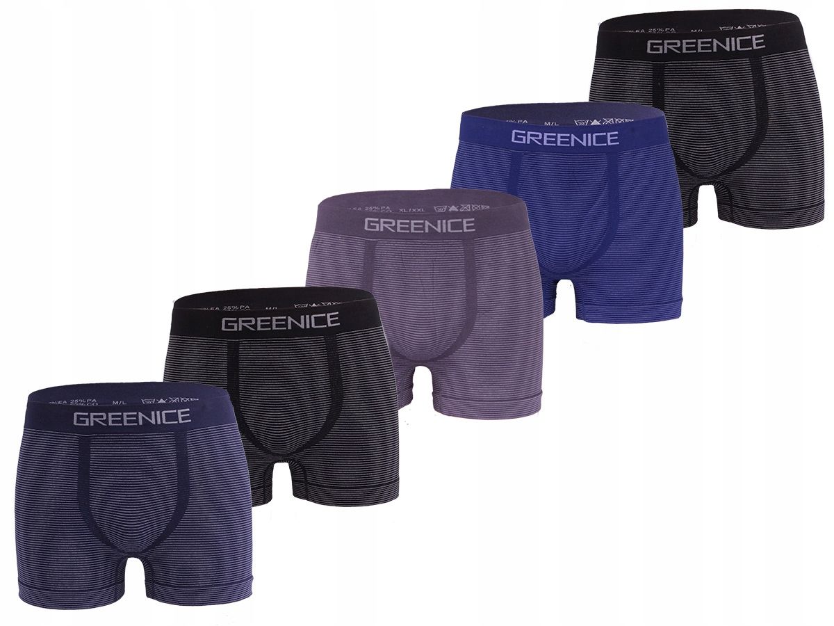  5x pánské bavlněné boxerky bezproblémové odolný m/l elastický šortky soubor