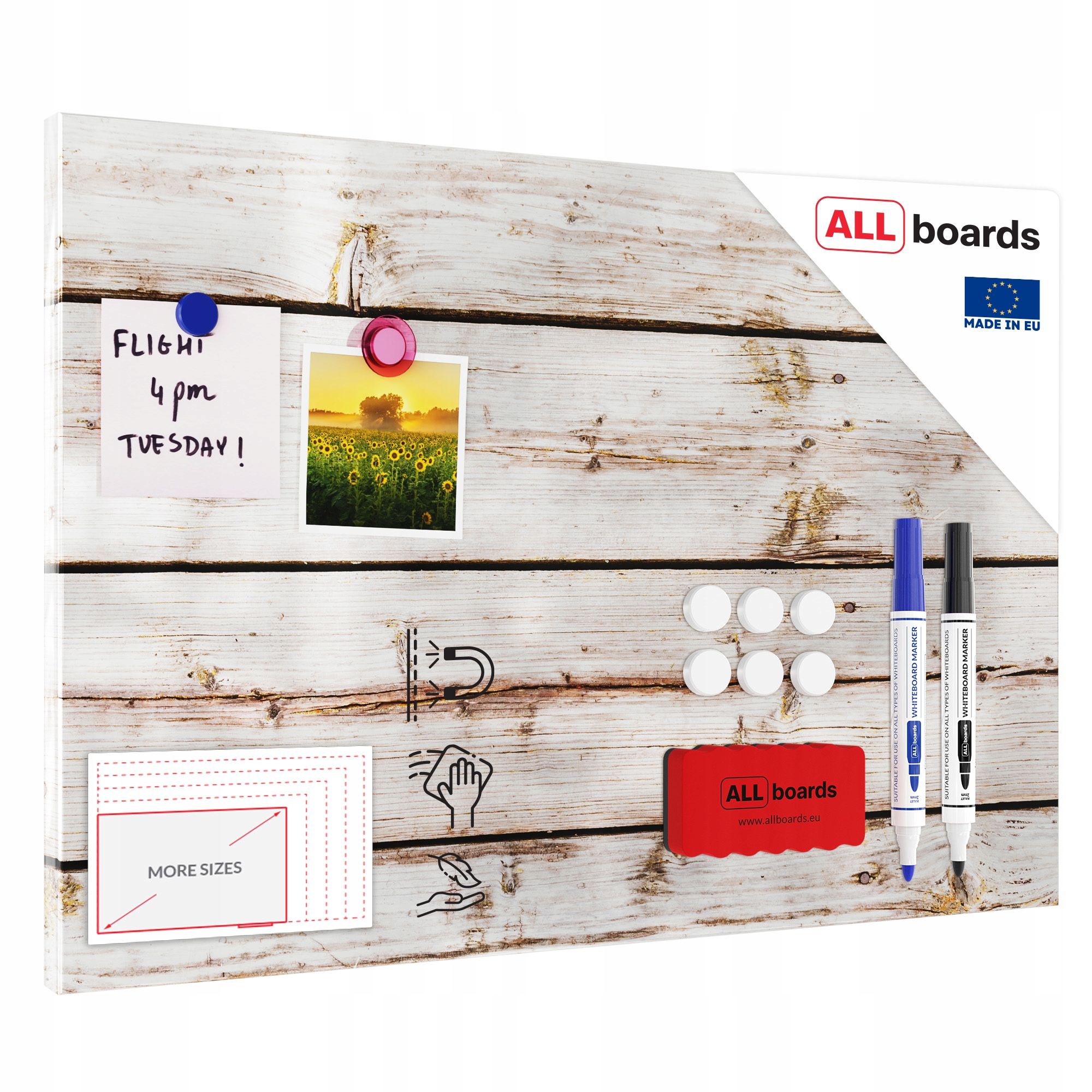  Dēlis ar magnētiem metalboards, tumšs akmens 60x40 cm + kopa gratisow