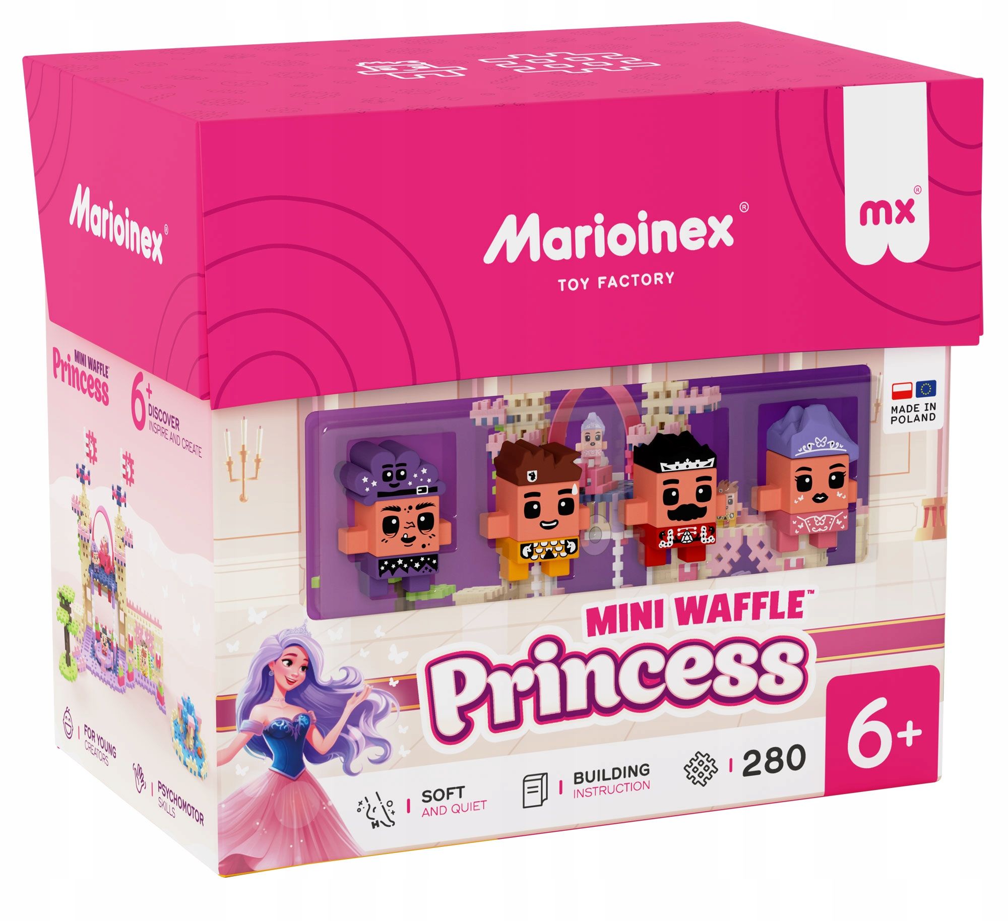  Marioinex waffle mini autos race car, megan, 50 el pink, rennen 2 in 1