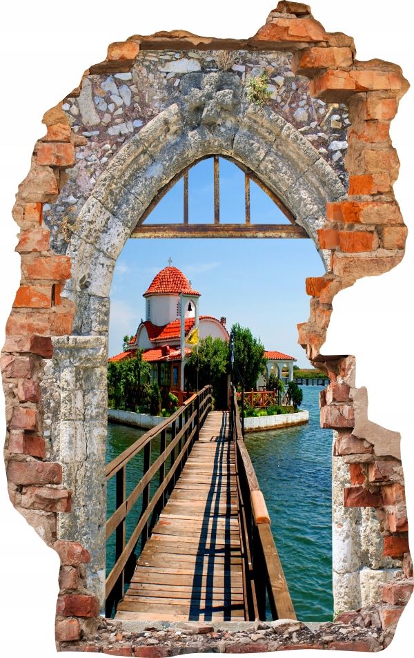  Sienas uzlīmes foto tapetes caurums 688 daba