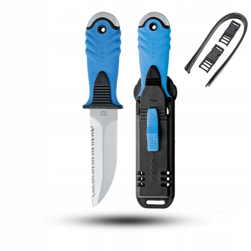  Diving knife mac coltellerie aquatys - black - aqt12.n + case + straps