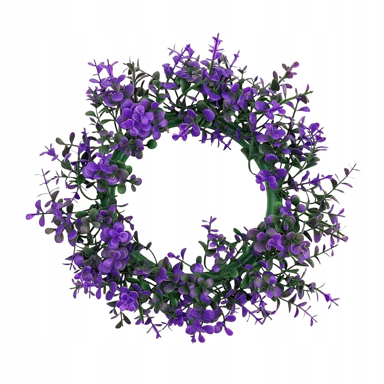  Durvju vainags skaņotājs dekoratīvs lavanda ziedi 25 cm lillā lavanda