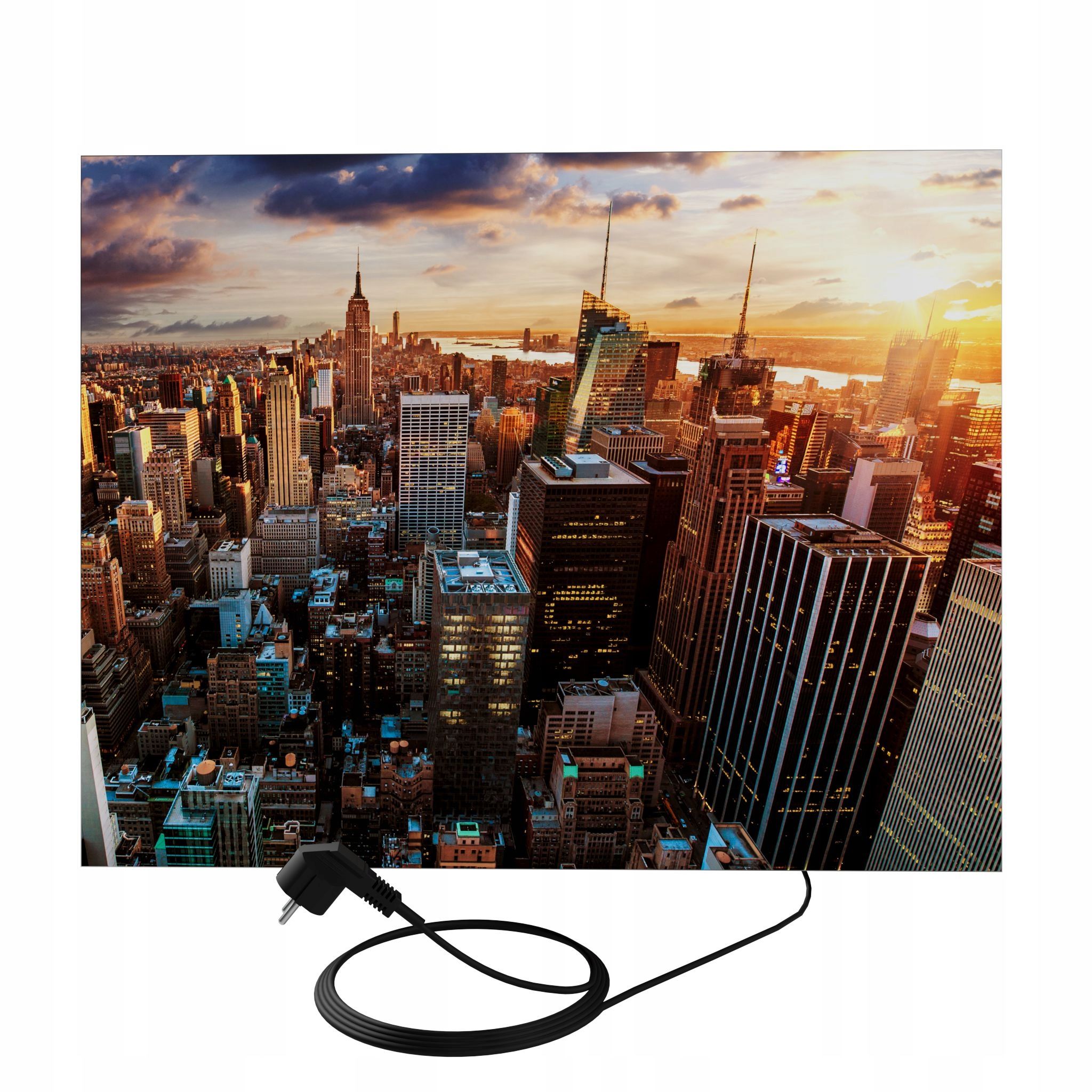  Sienas panelis ar led apgaismojumu 46 cm x 75 cm sēnes