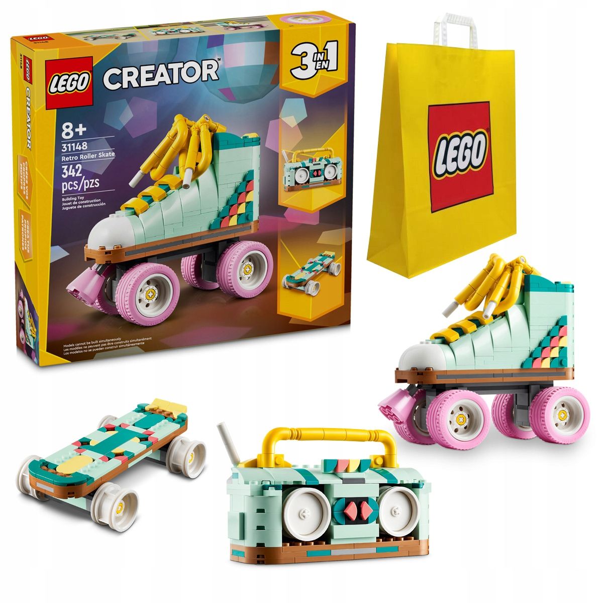  Bloky lego creator 31170 dzikie zvieratá ružový plameniak za darček taška