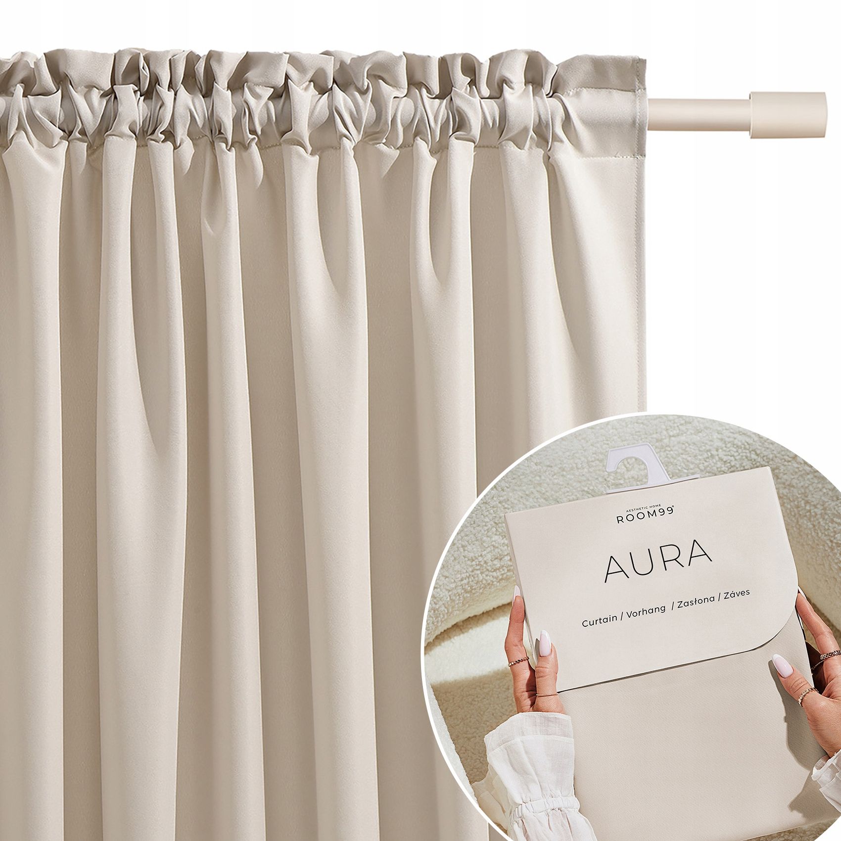  Curtain ready for the living room on the ribbon teeth tunnel 140x240 aura size indian