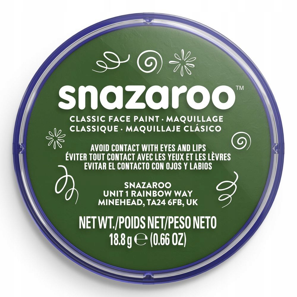  Soubor 8barvy x 18ml malovat pro malování na obličej malovat 1172039 malovat snazaroo
