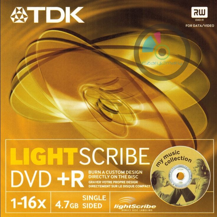  Tdk dvd+r lightscribe 1 pc. slim case