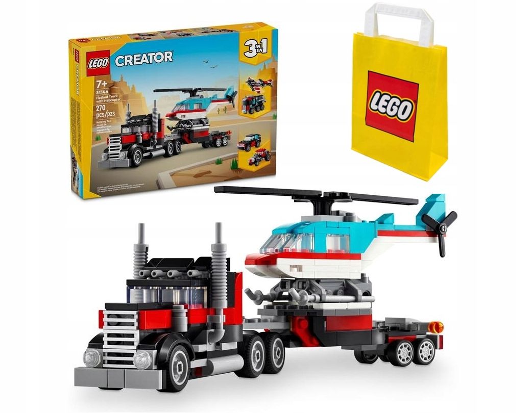  Bloky lego creator 31170 dzikie zvieratá ružový plameniak za darček taška