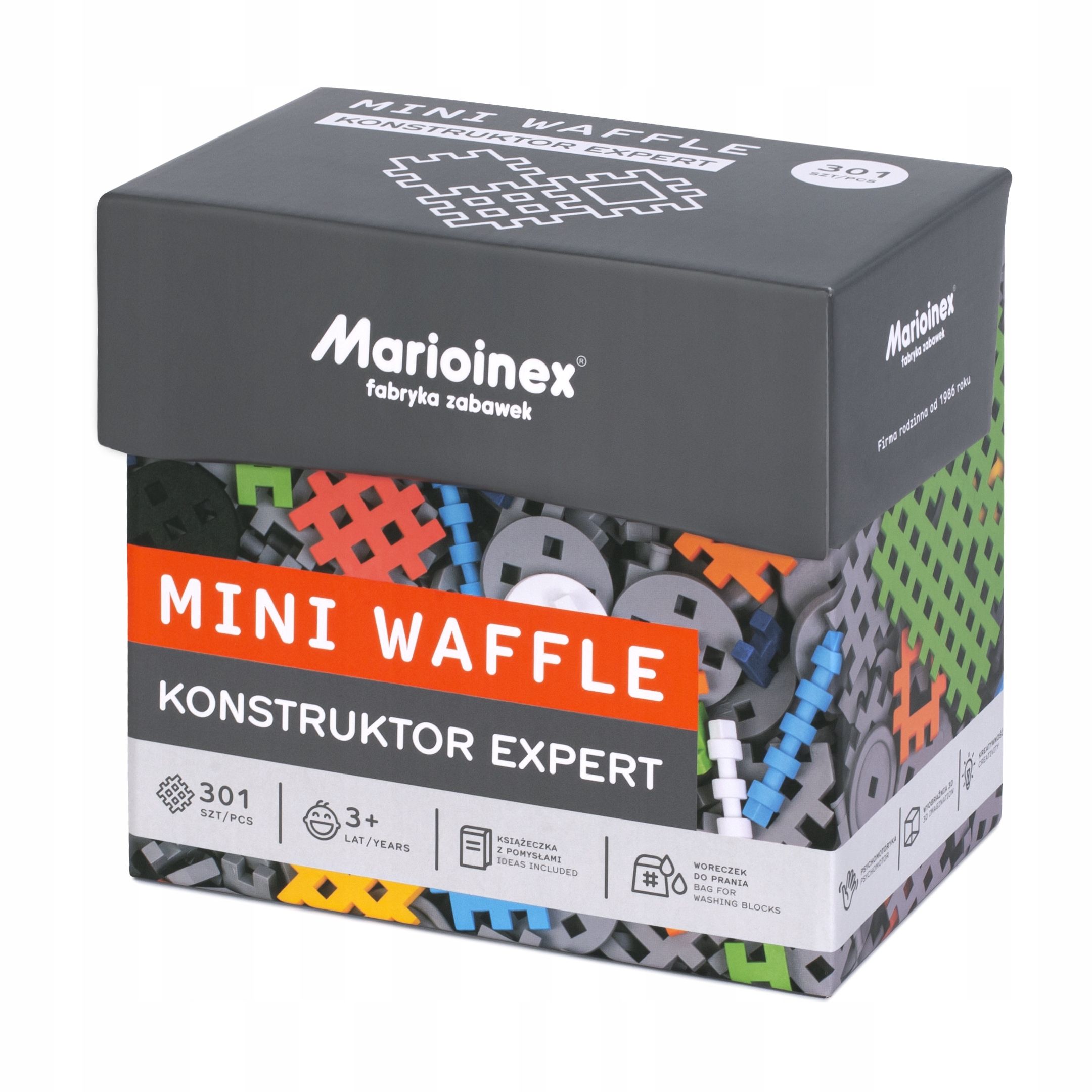  Konstrukcinės kaladėlės mini vaflinės 300 dalių