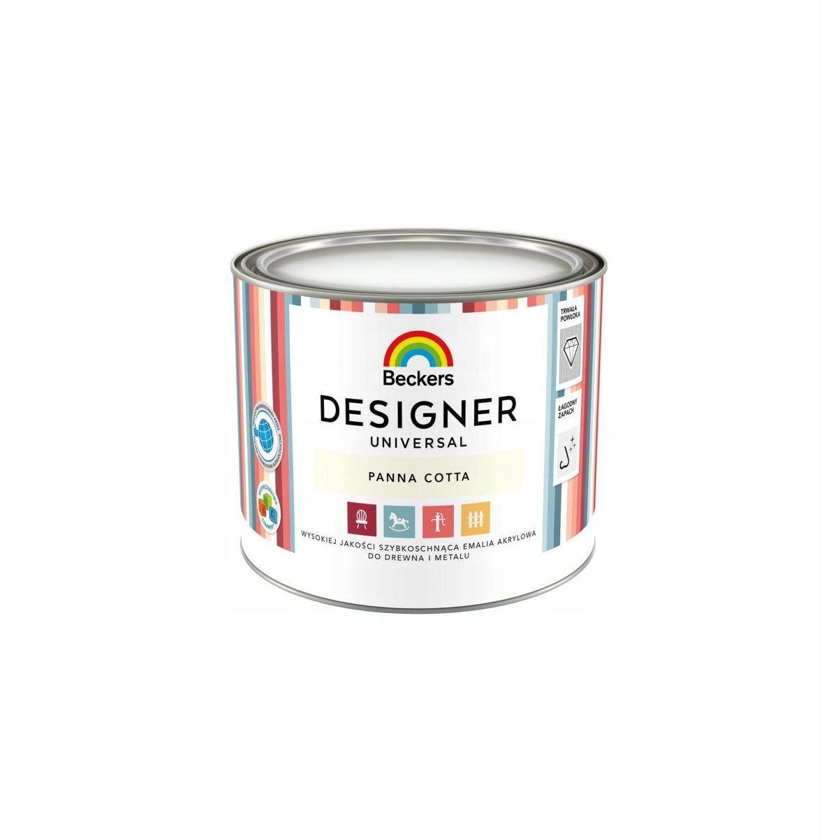  Emalju beckers designer universal 0,5l cappucino