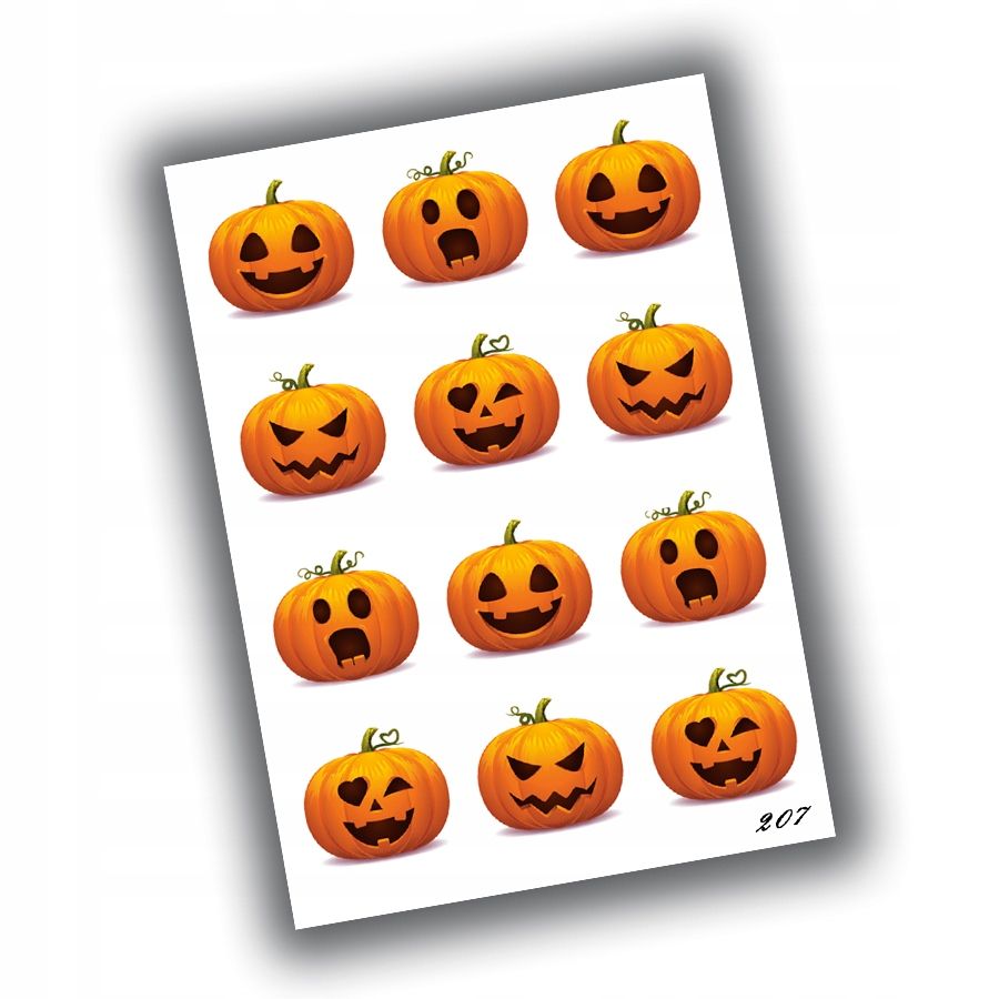  Aufkleber halloween für kinder 7,5x10,5 n203