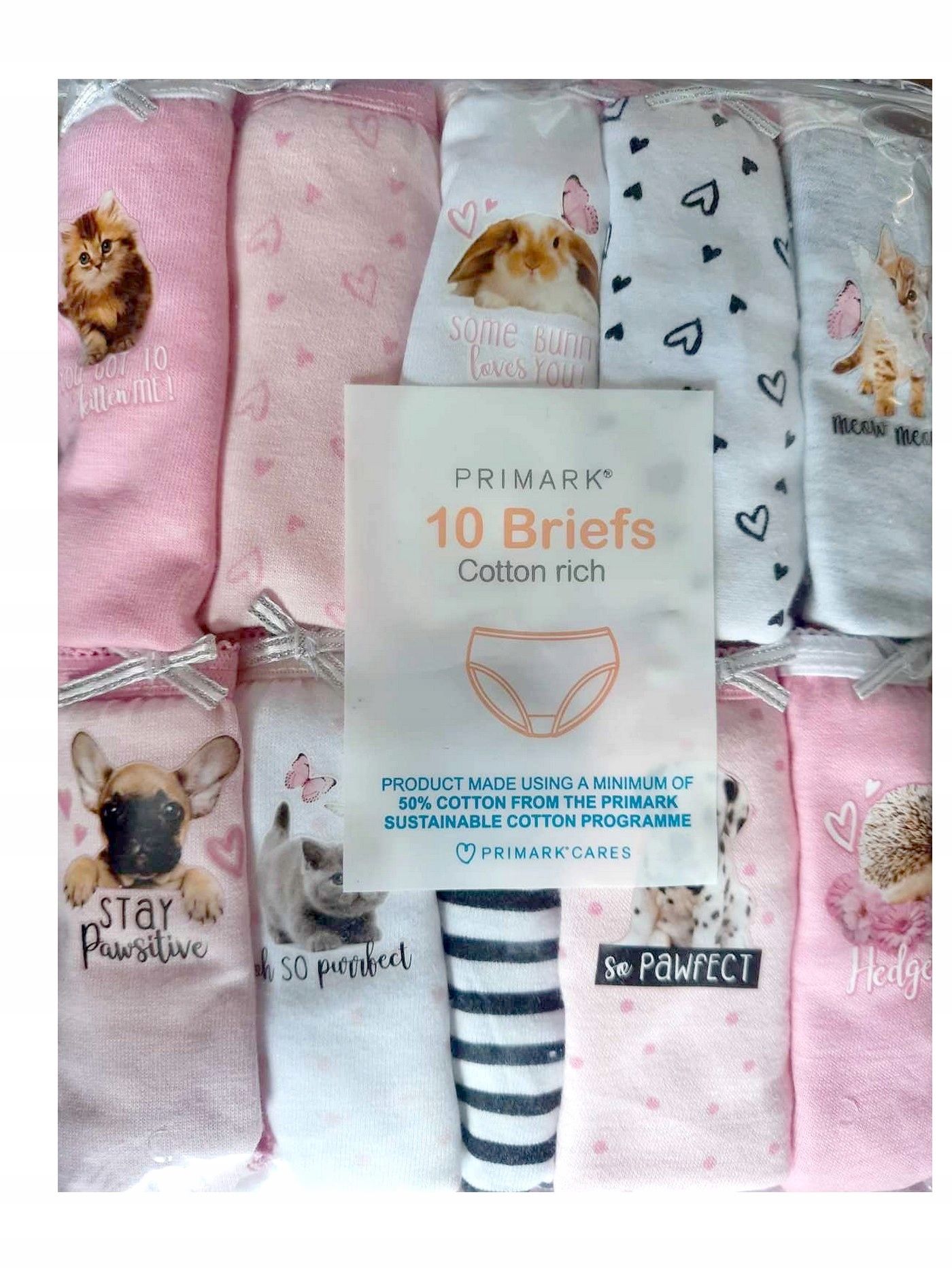  Kalhotky 110 primark 10pak jahody 4-5 rok
