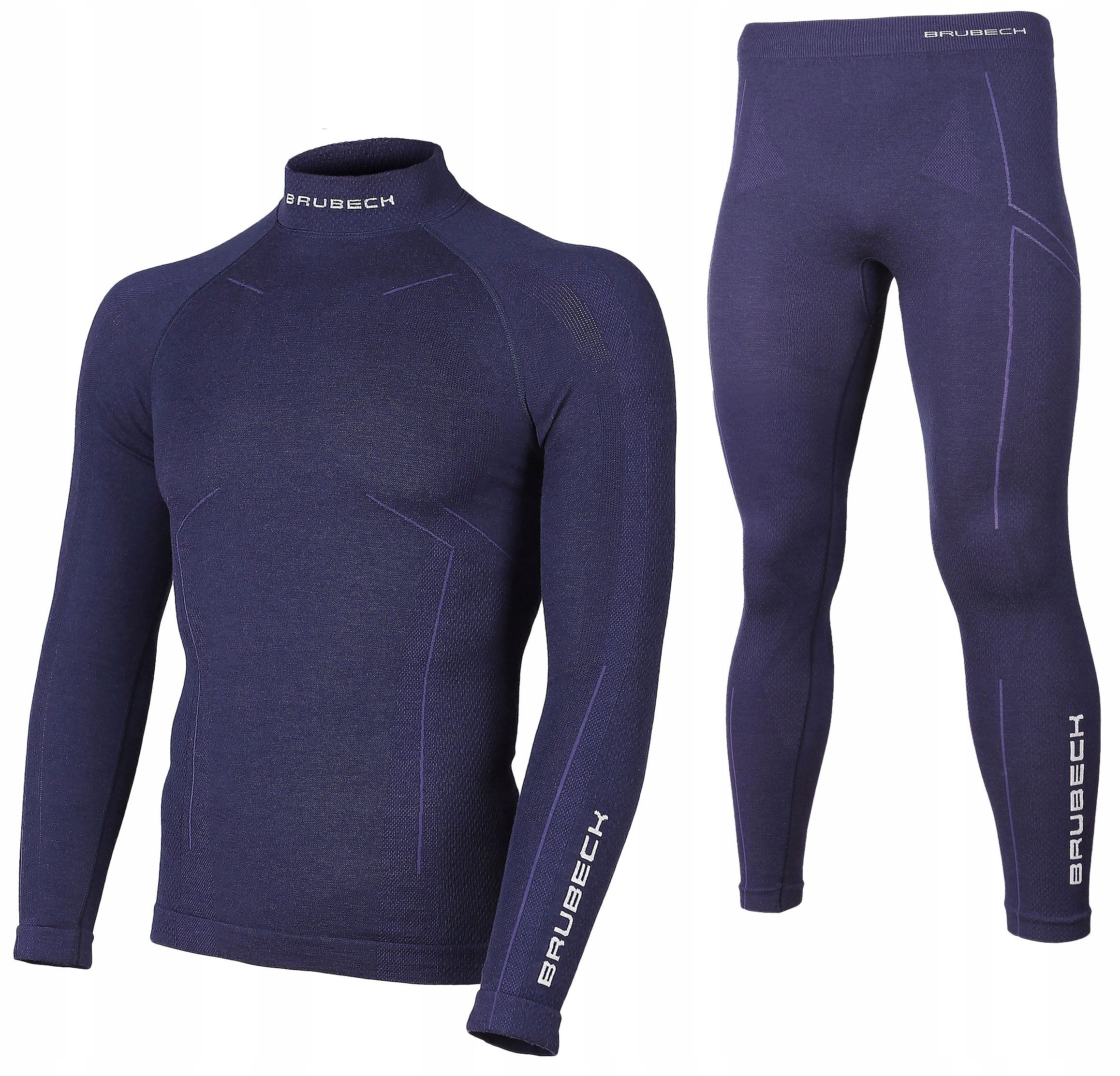  Brubeckas termoaktyvių apatinių drabužių komplektas merino vilna extreme wool juodas xl