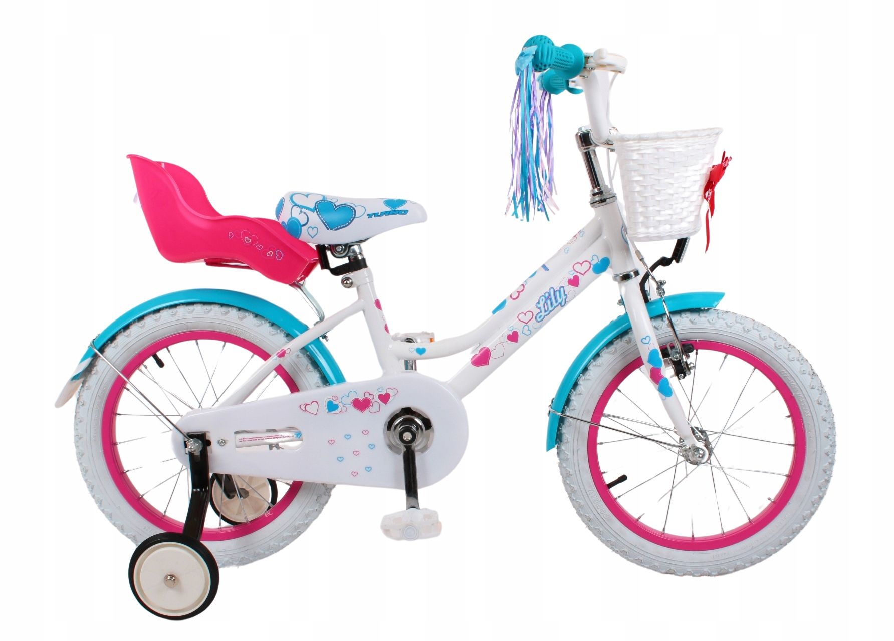  Bērnu velosipēds velosipēds bērniem starlet 16'' - pelēks/rozā