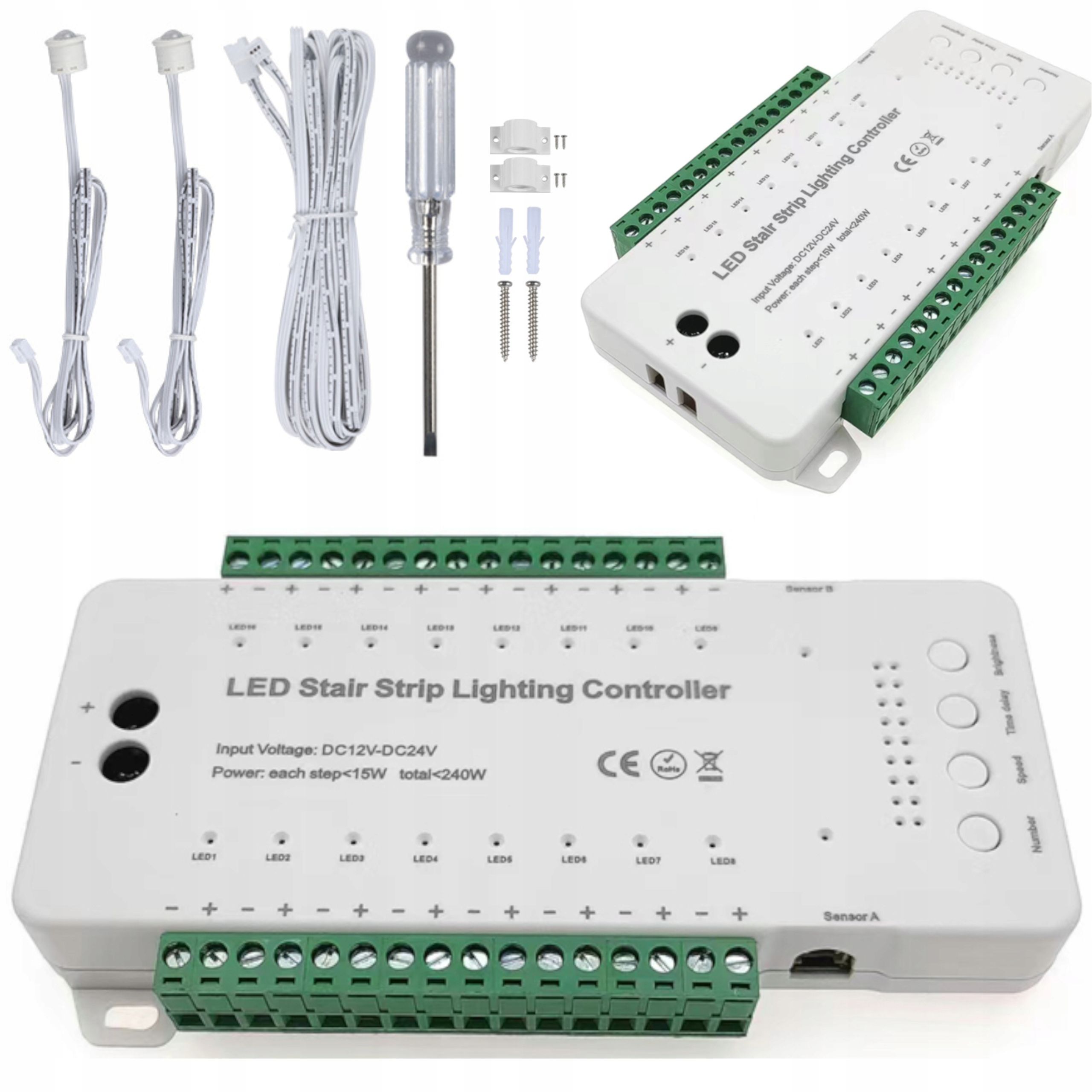  Komplektas valdiklio led rgb su nuotolinio valdymo pultu radijo fut025