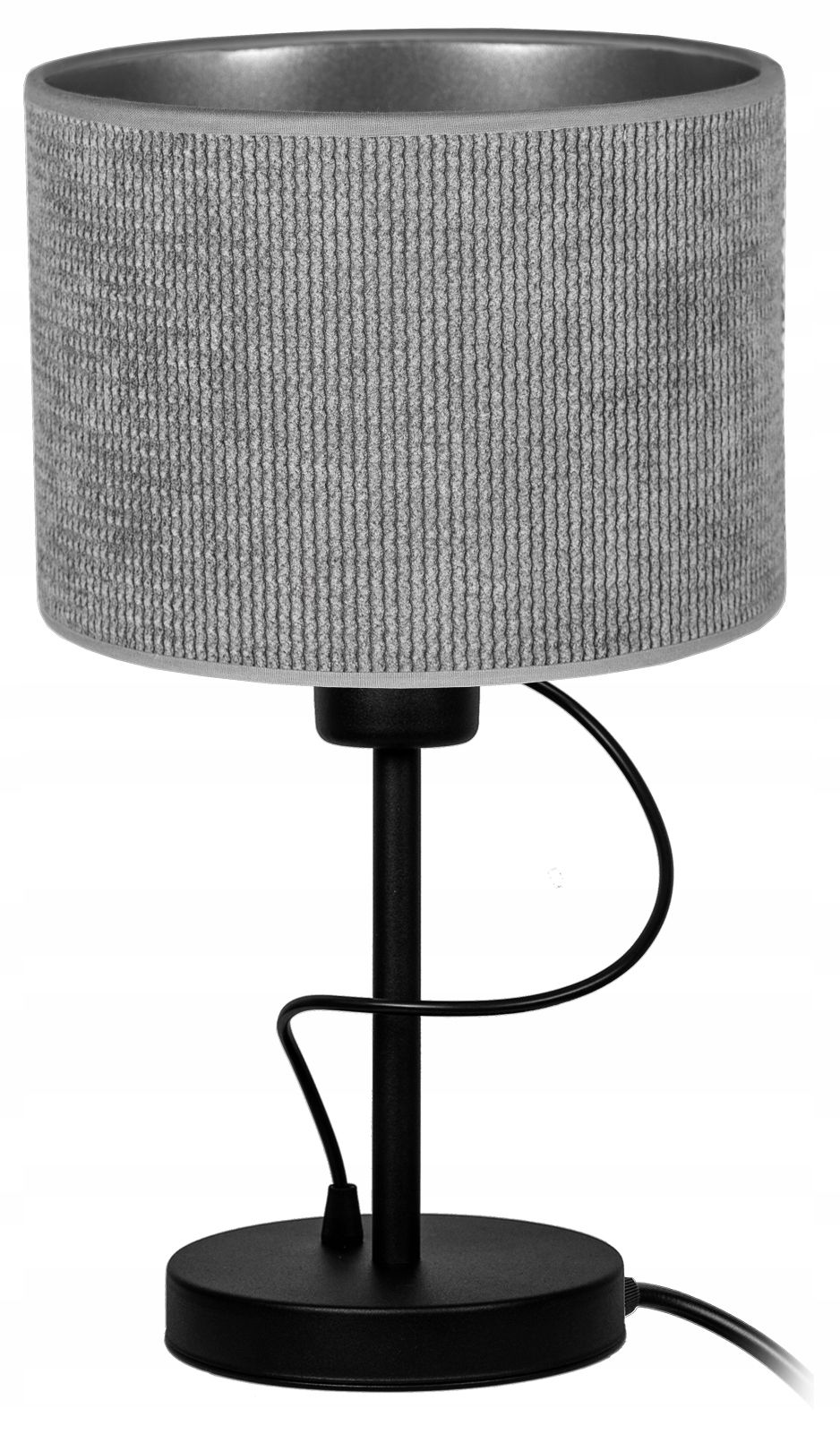  Štýlový nočná/stolová lampa moderné sklo kapucňa plisované grafitová farba led