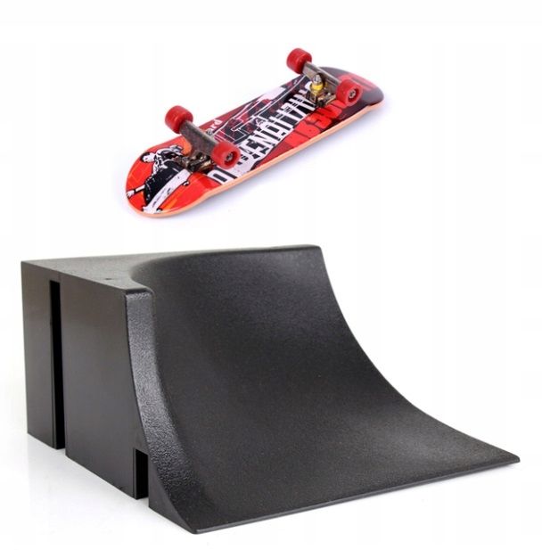  Komplektas fingerboard rampa riedlenčių parkas + riedlentė fb-05-c