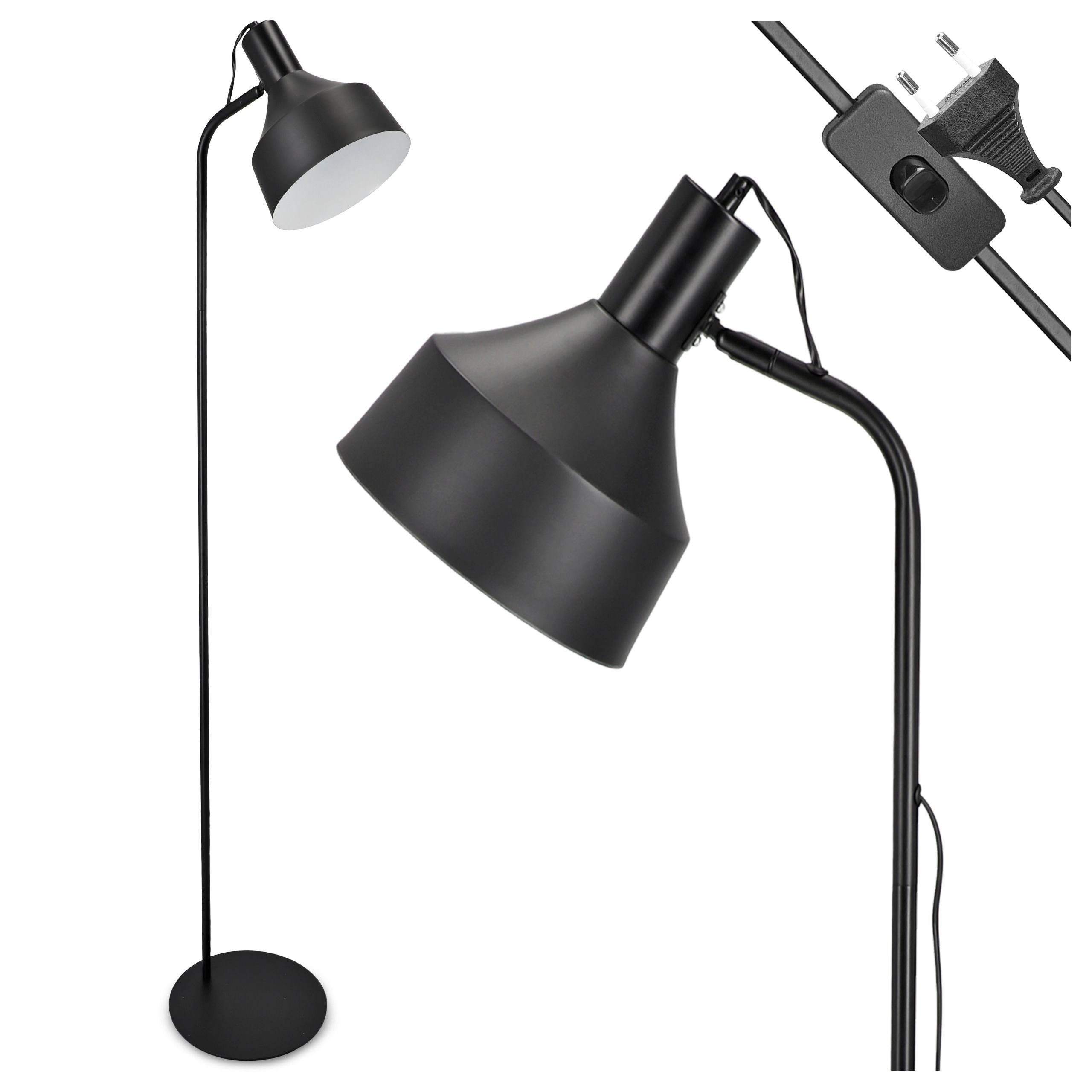 Stehleuchte led-licht zum lesen nachttisch 1x gu10 schalter 160cm